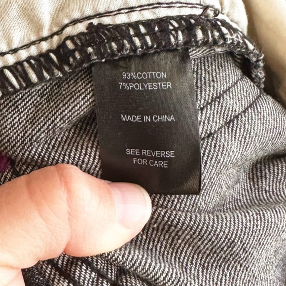 Dressed in LALA Black Wide Leg Jeans with Colorful Embroidery - Picture 7 of 12